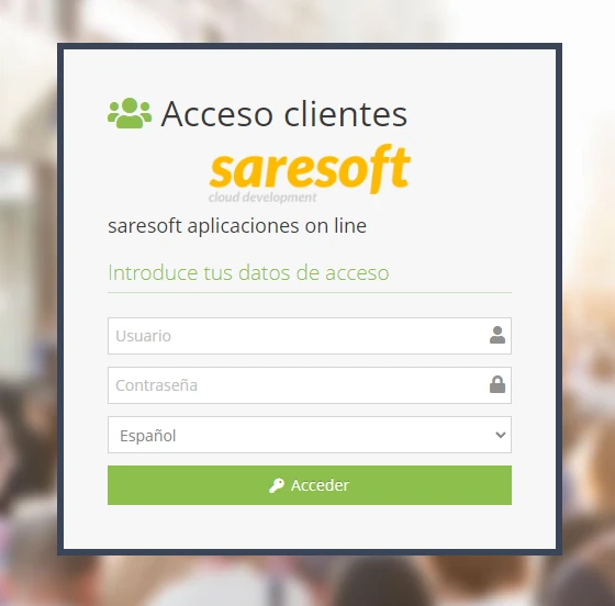 Área privada login