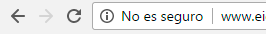 Web no segura y SSL